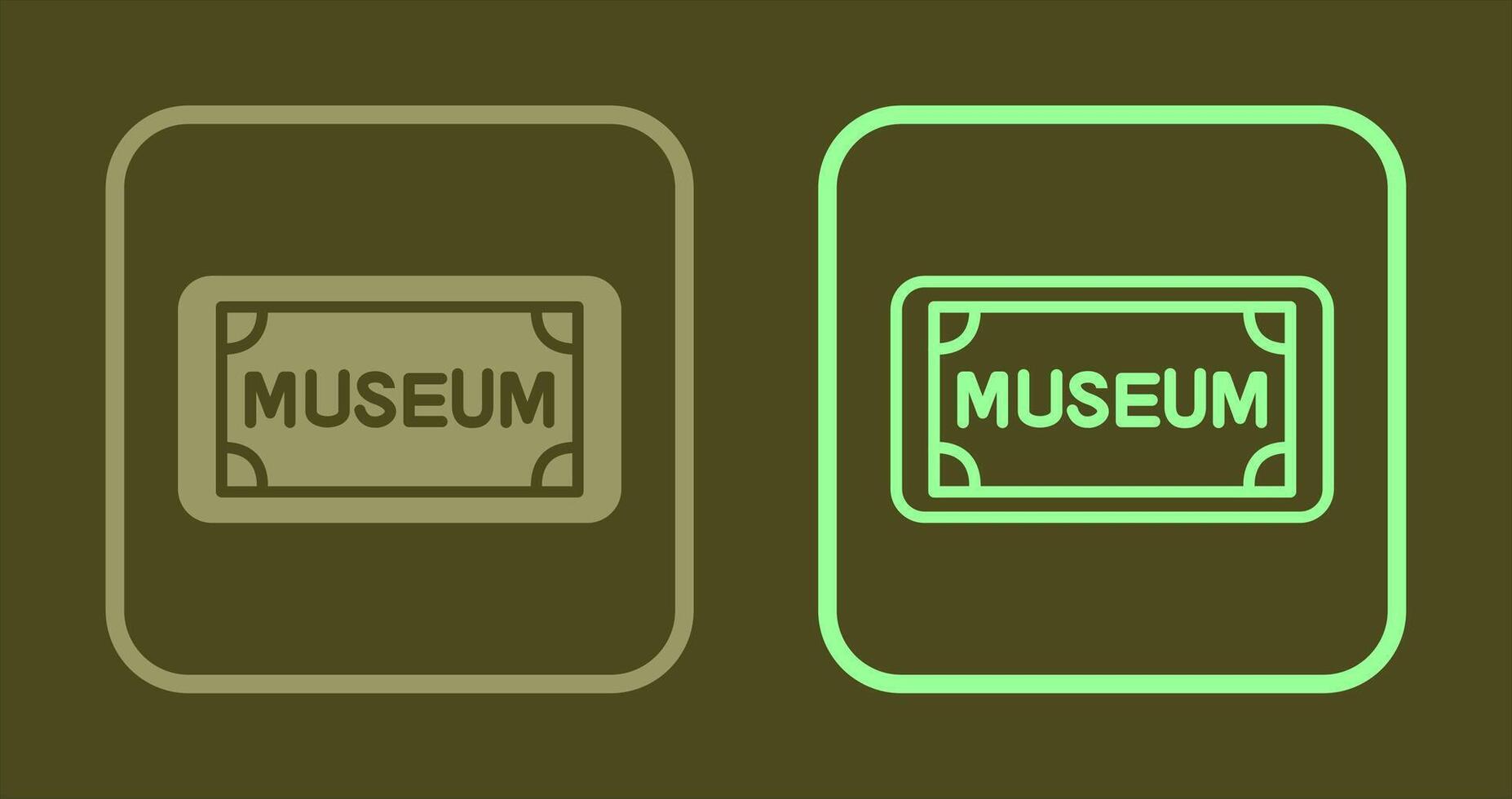 museum label icoon vector