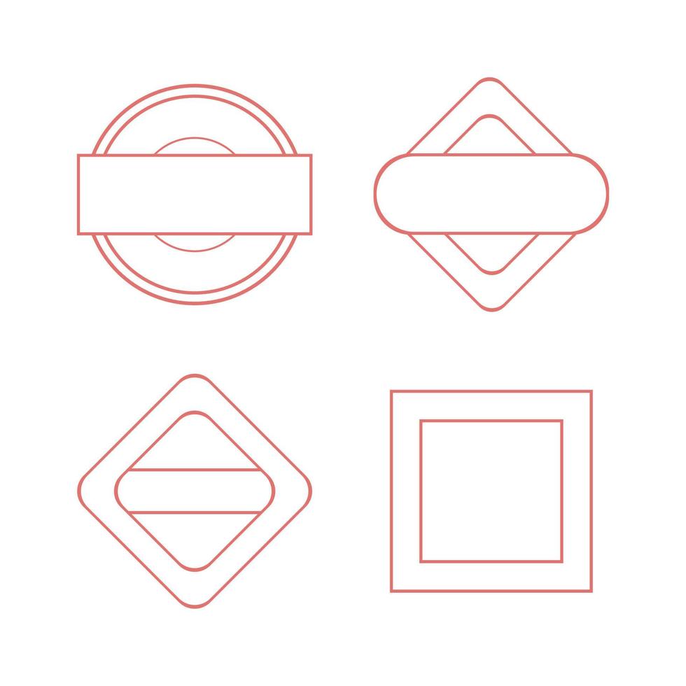 vector illustratie frame van rubber stamp
