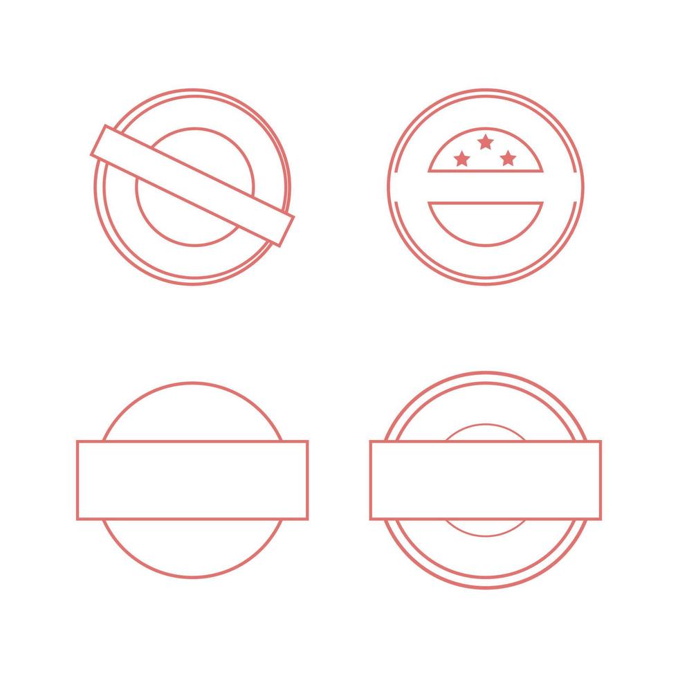 vector illustratie frame van rubber stamp
