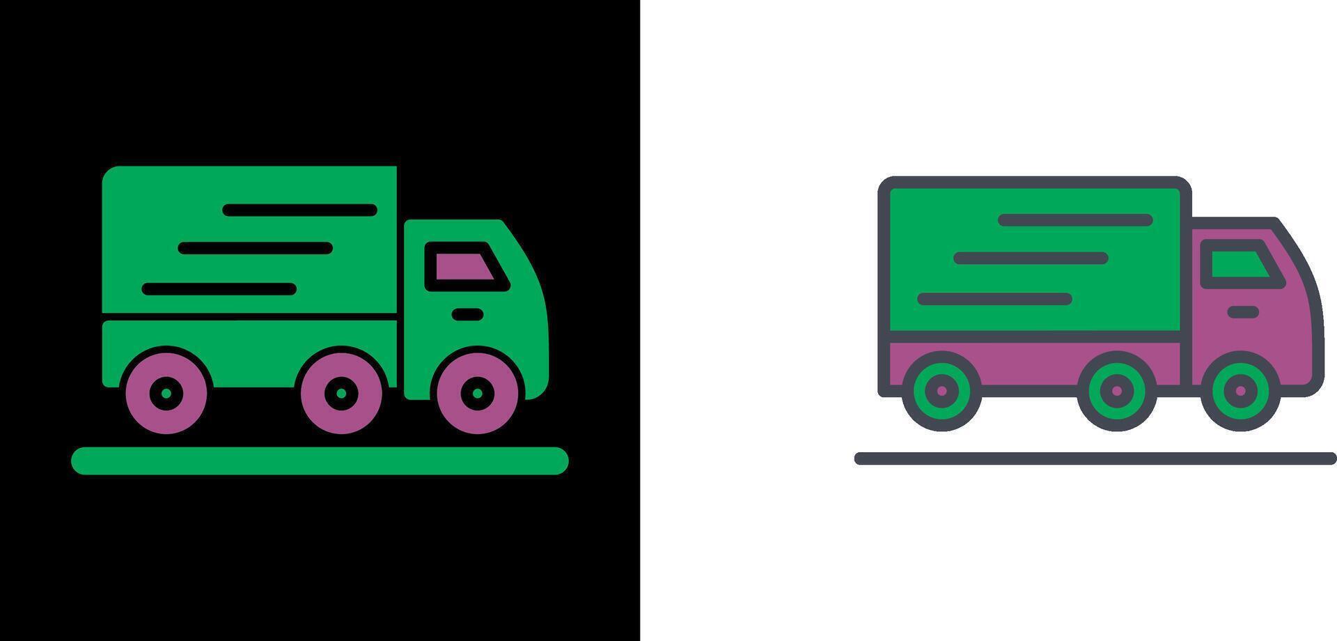 bewegende vrachtwagen icoon vector