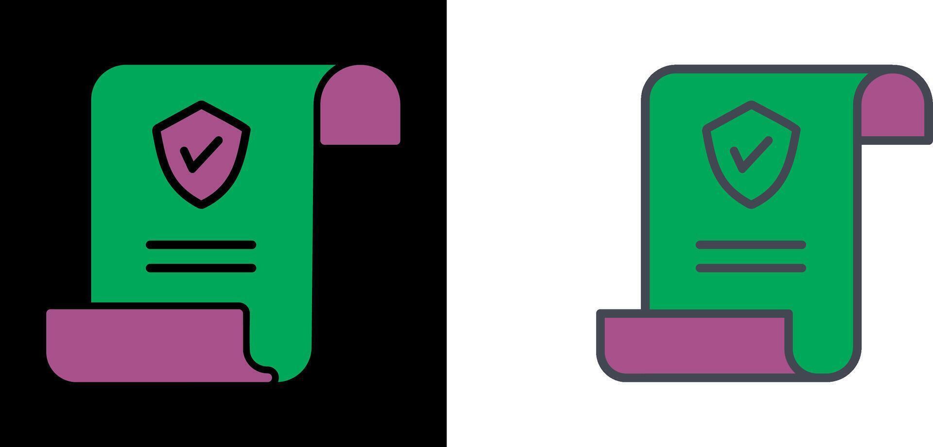 verzekeringspolis pictogram vector