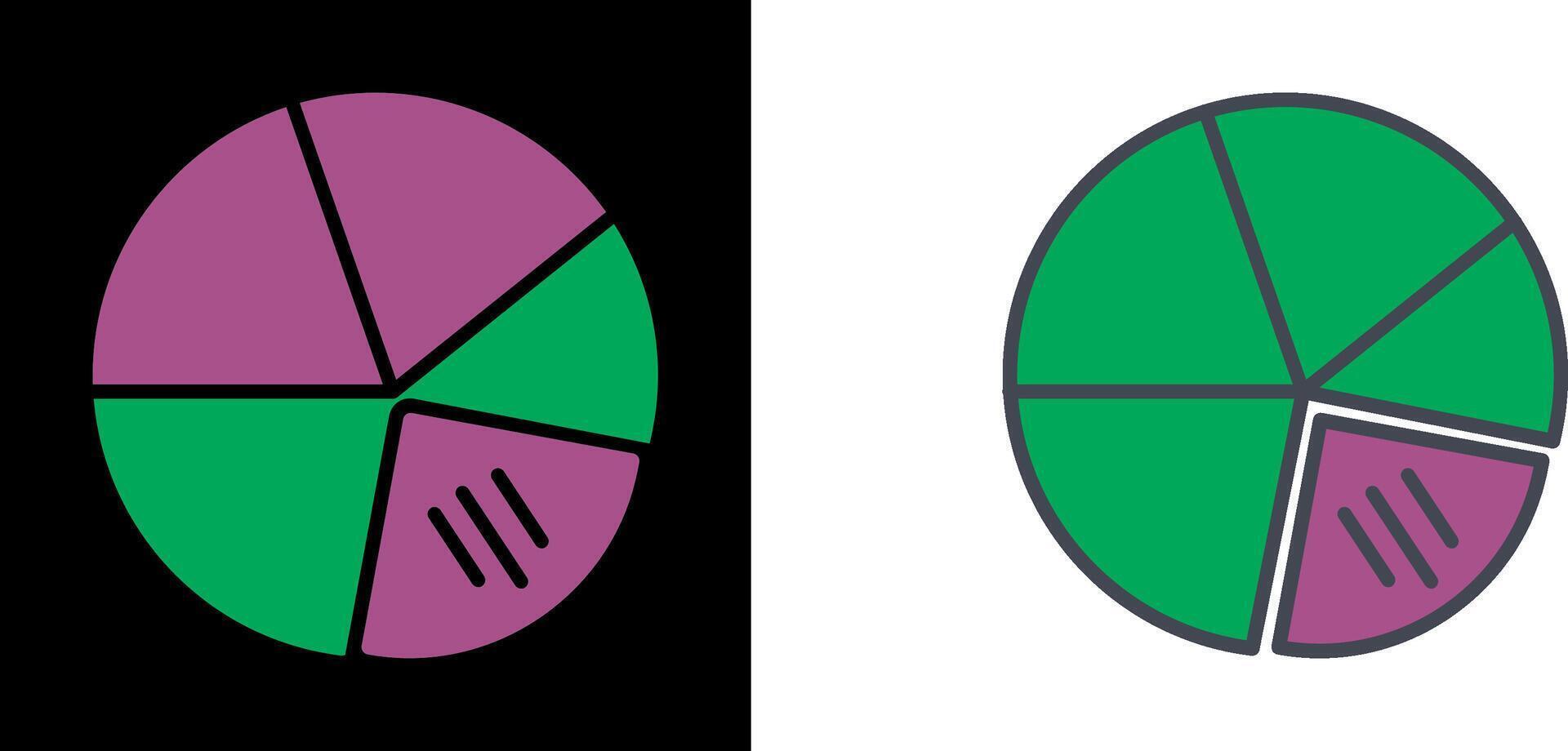 cirkeldiagram pictogram vector