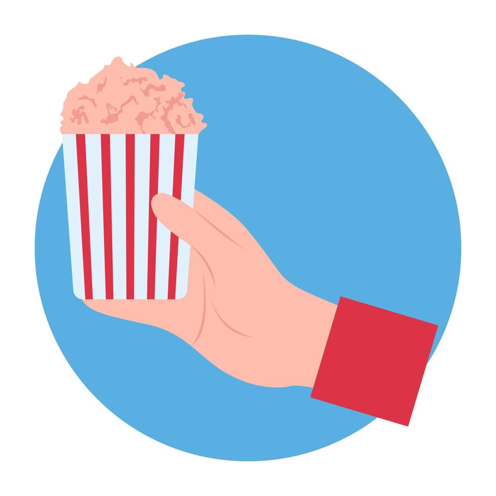 trendy popcornconcepten vector