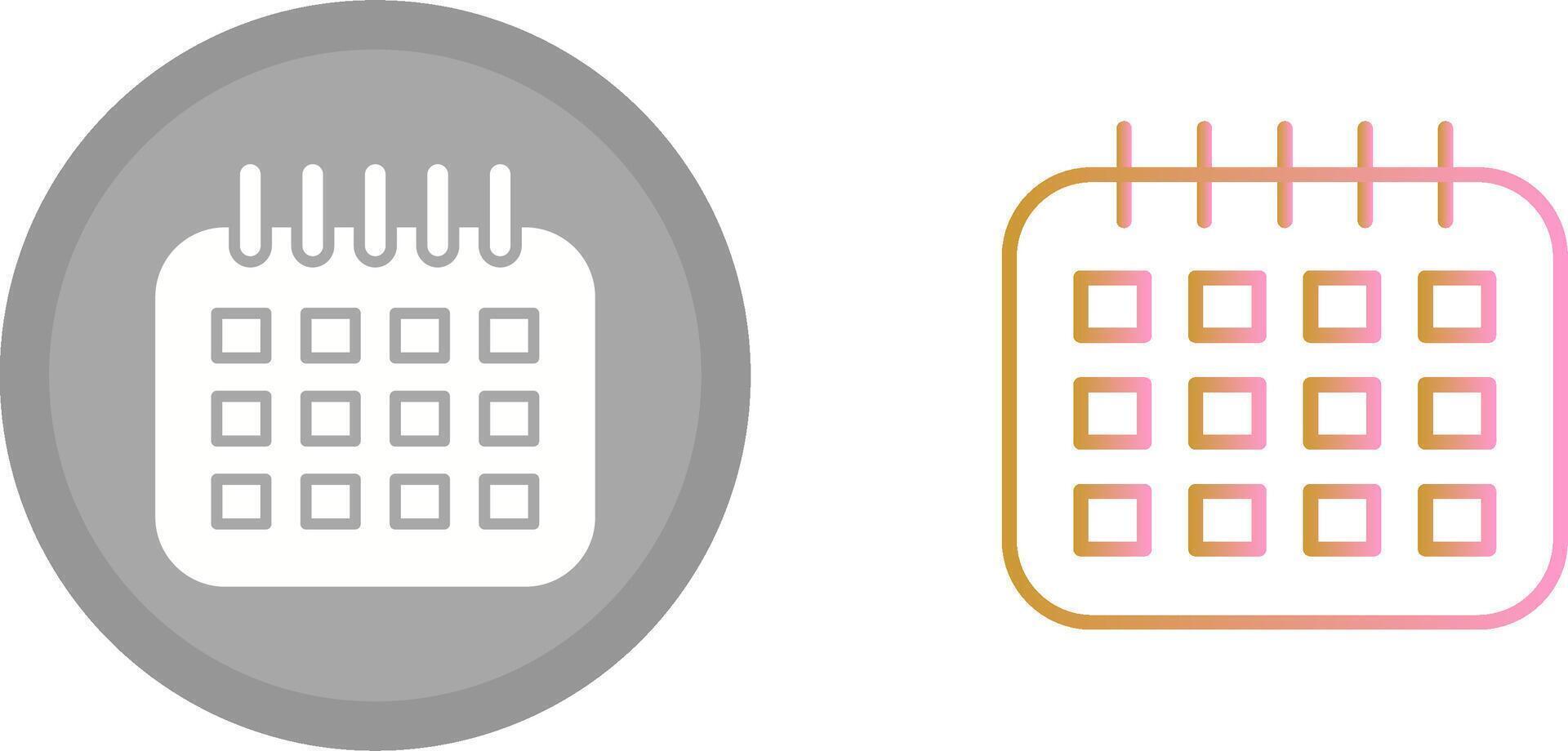 gemarkeerd kalenderpictogram vector