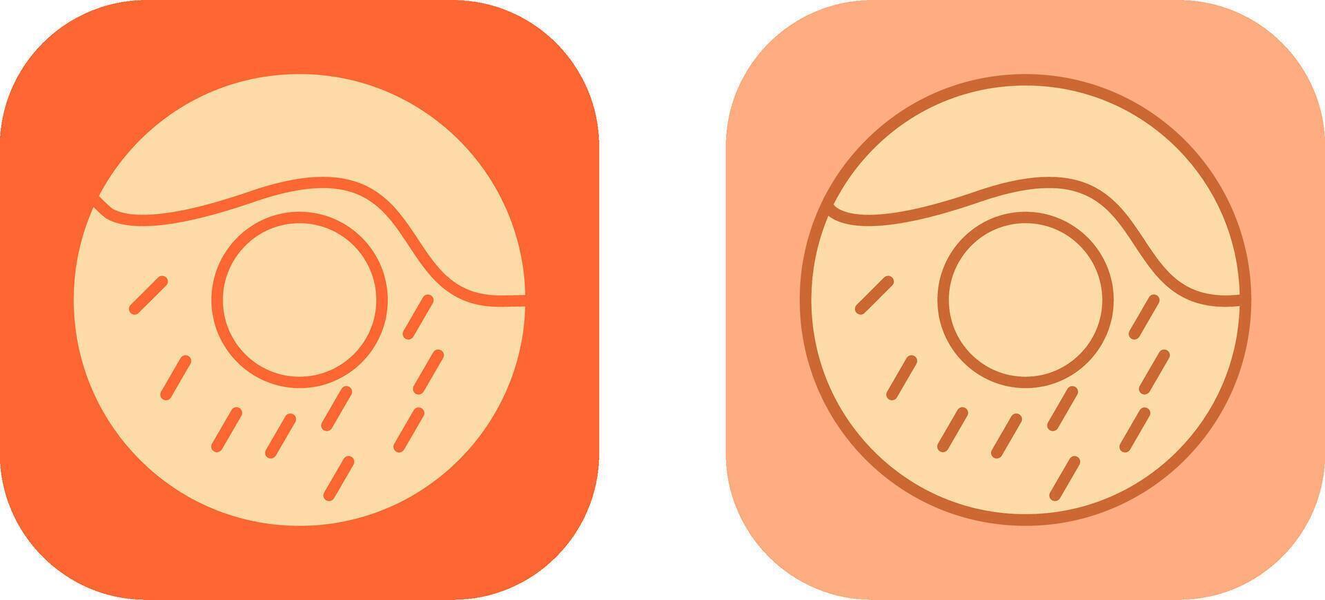 crème donut icoon vector