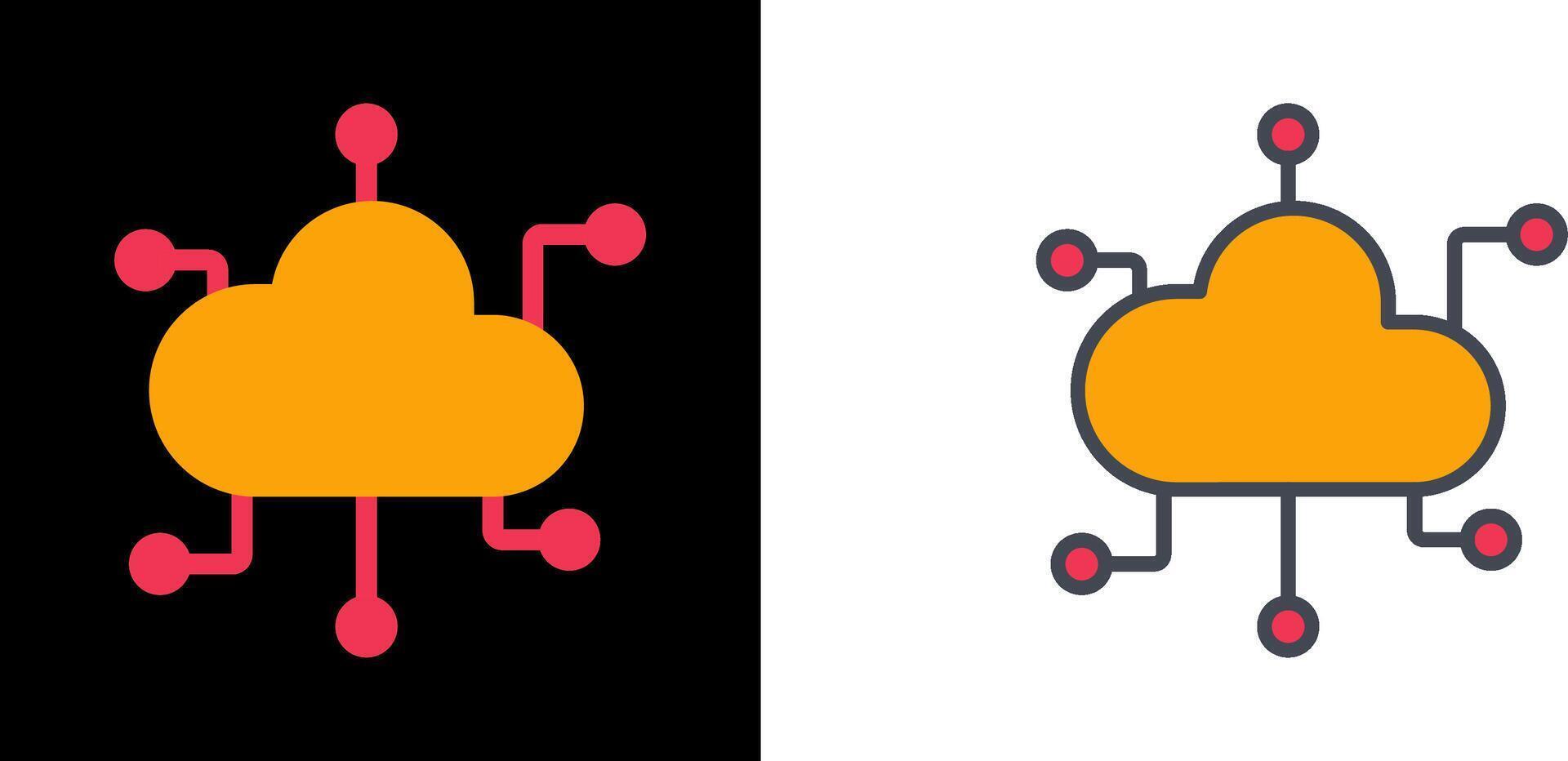 cloud computing-pictogram vector