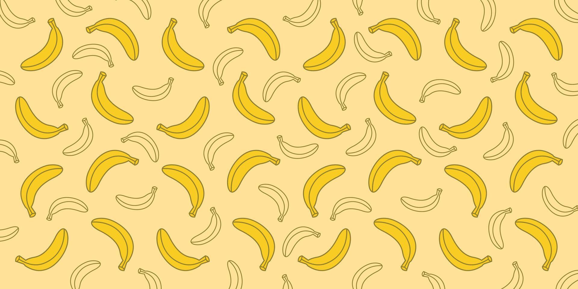 banaan patroon achtergrond vector