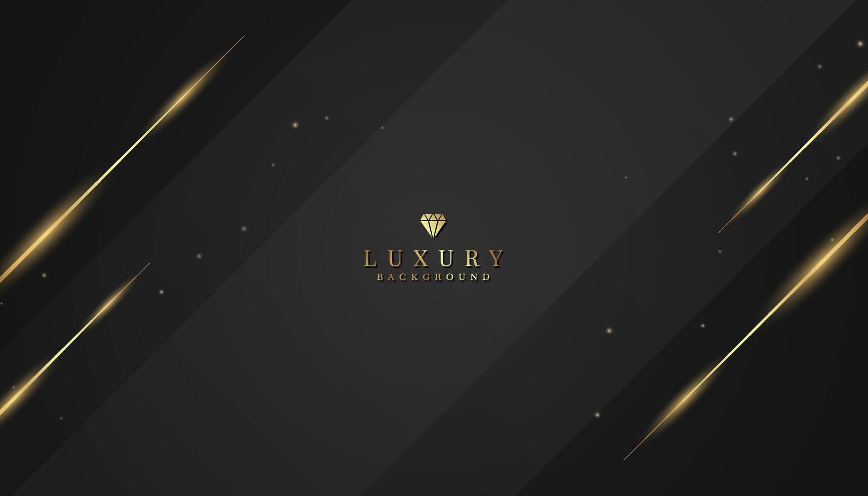 luxueus zwart achtergrond met sprankelend goud en schitteren. modern elegant abstract achtergrond vector