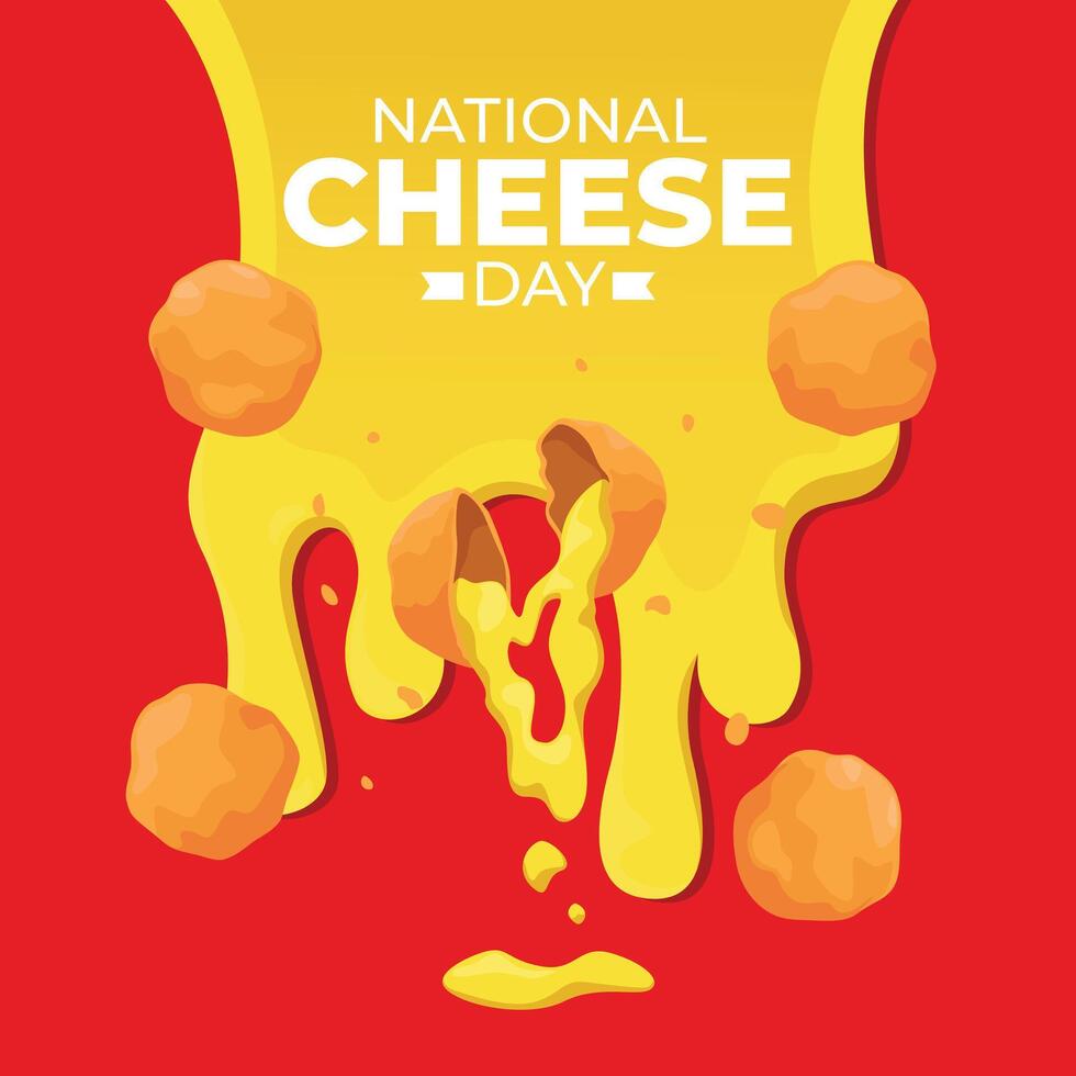nationaal kaas dag ontwerp sjabloon mooi zo voor viering gebruik. kaas. kaas sjabloon. vlak ontwerp. eps 10. vector