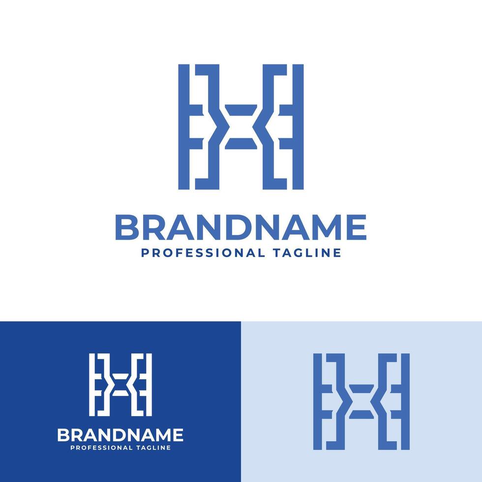 brief h code logo, geschikt voor bedrijf verwant naar code met h voorletter. vector