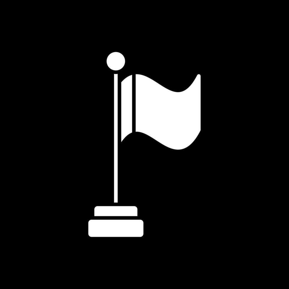 vlag glyph omgekeerd icoon vector