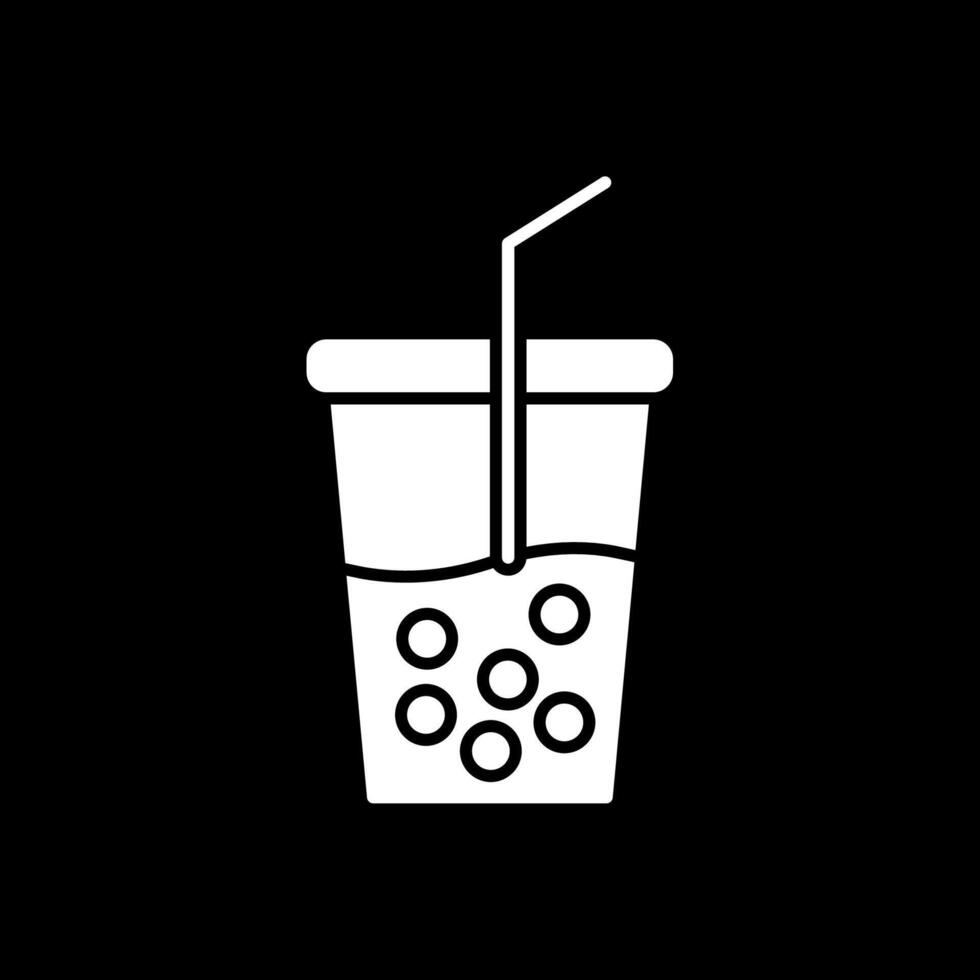 frisdrank glyph omgekeerd pictogram vector