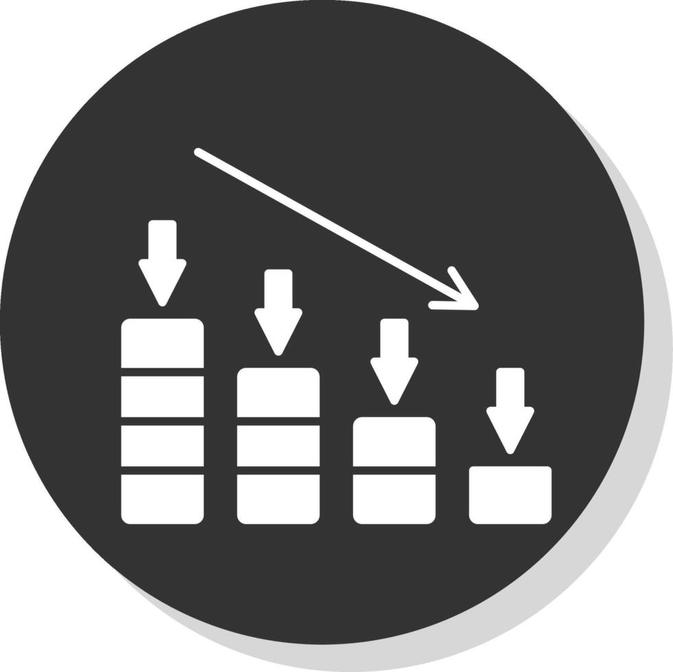 Botsing glyph grijs cirkel icoon vector