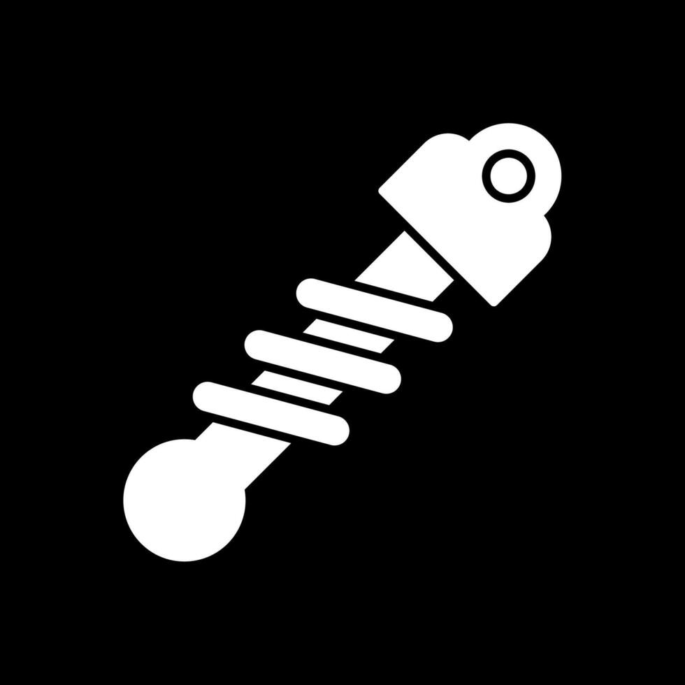 schok absorber glyph omgekeerd icoon vector