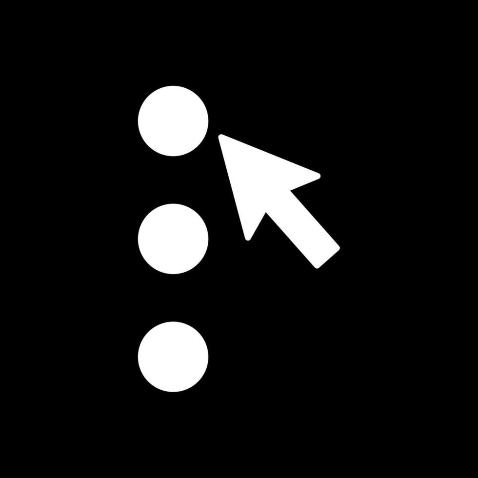 optie glyph omgekeerd pictogram vector