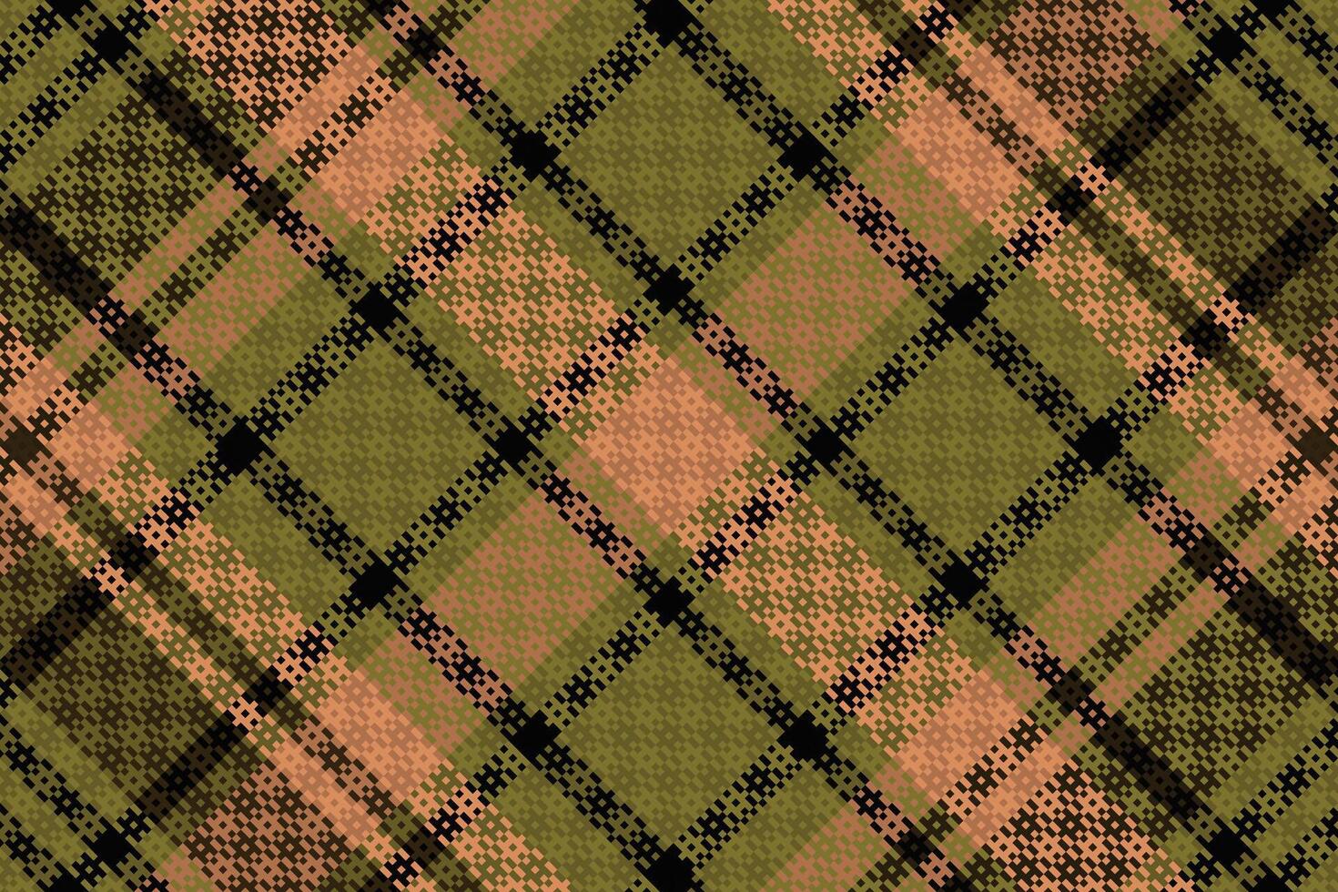 Schotse ruit of plaid donker kleur patroon. vector