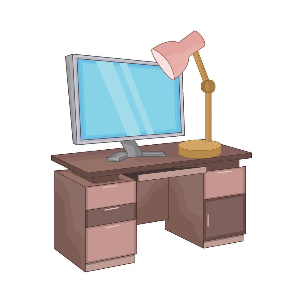 illustratie van bureau vector