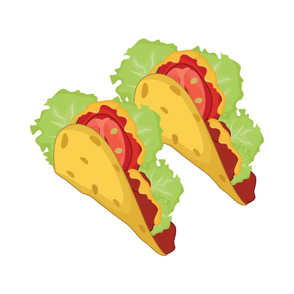 illustratie van taco's vector