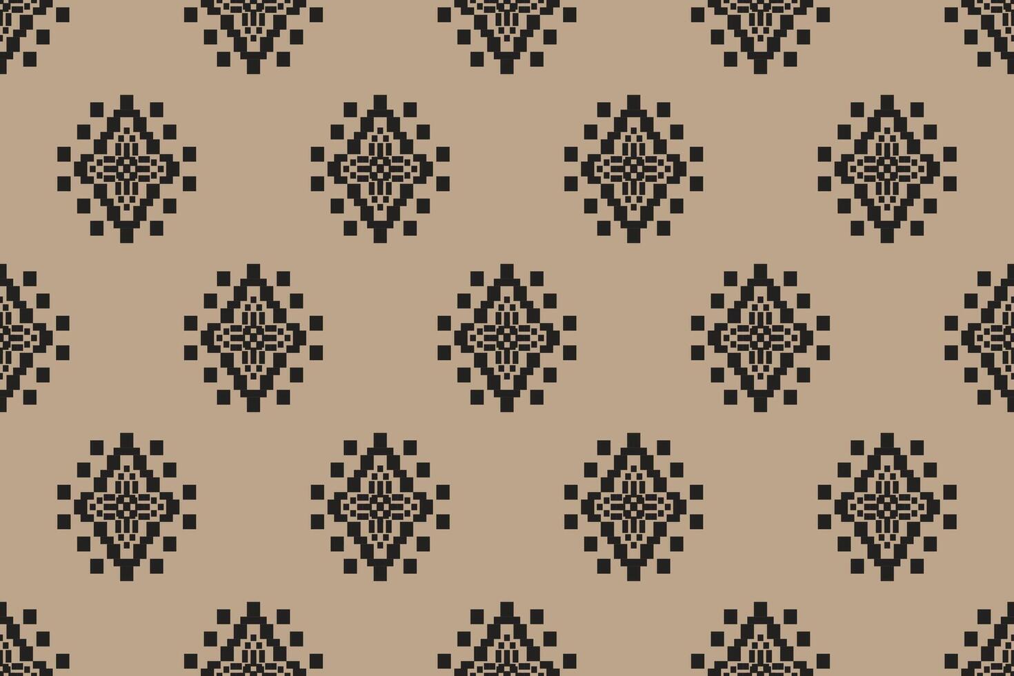 Navajo tribal naadloos patroon. inheems Amerikaans ornament. etnisch zuiden western decor stijl. boho meetkundig ornament. pixel naadloos patroon. Mexicaans deken, tapijt. geweven tapijt illustratie. vector