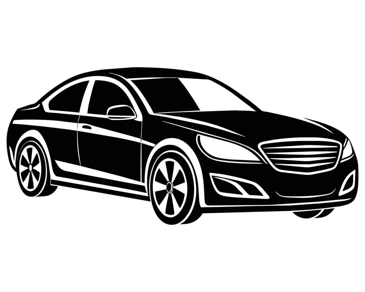 modern auto silhouet illustratie vector