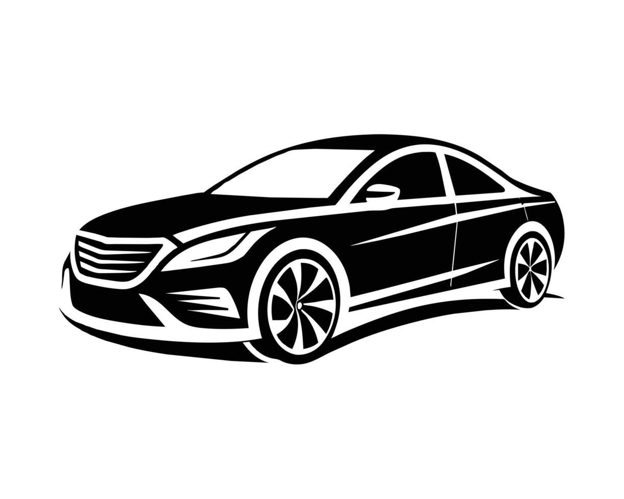 modern auto silhouet illustratie vector