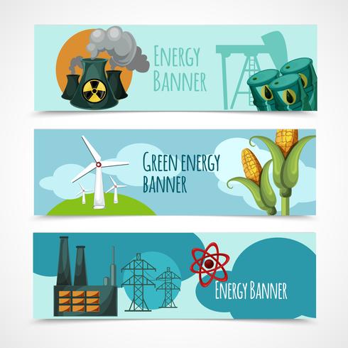 Energiebannerset vector