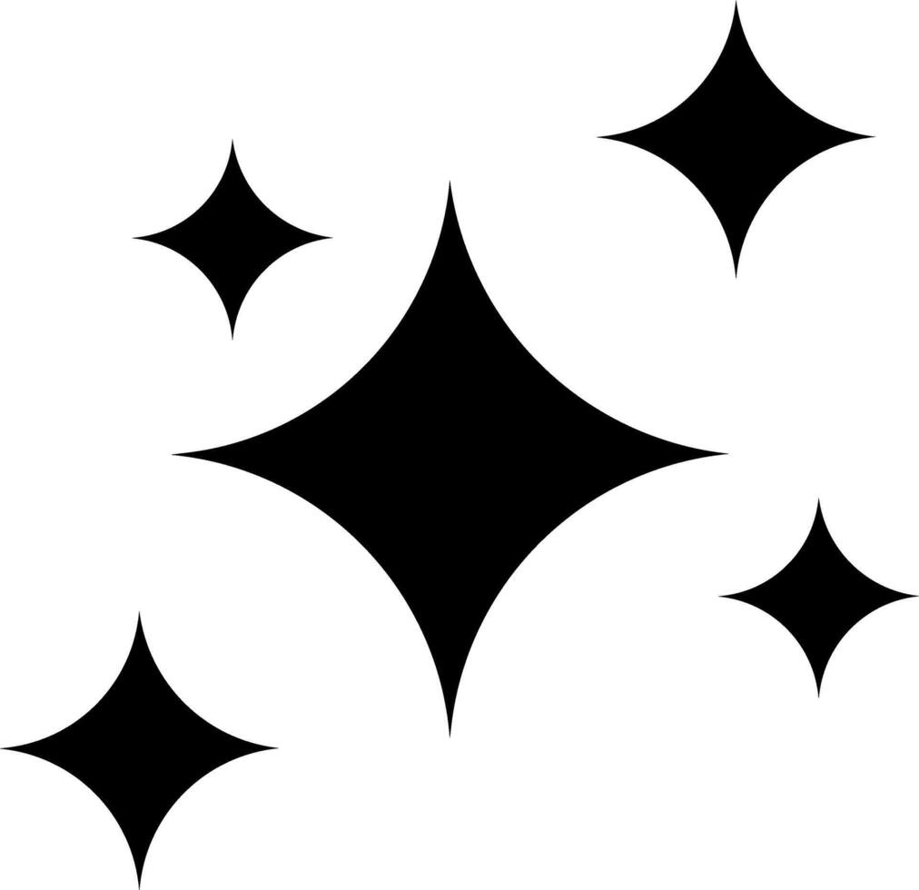 ster icoon . fonkelend ster illustratie teken. sparkles symbool. schijnend barsten logo. vector