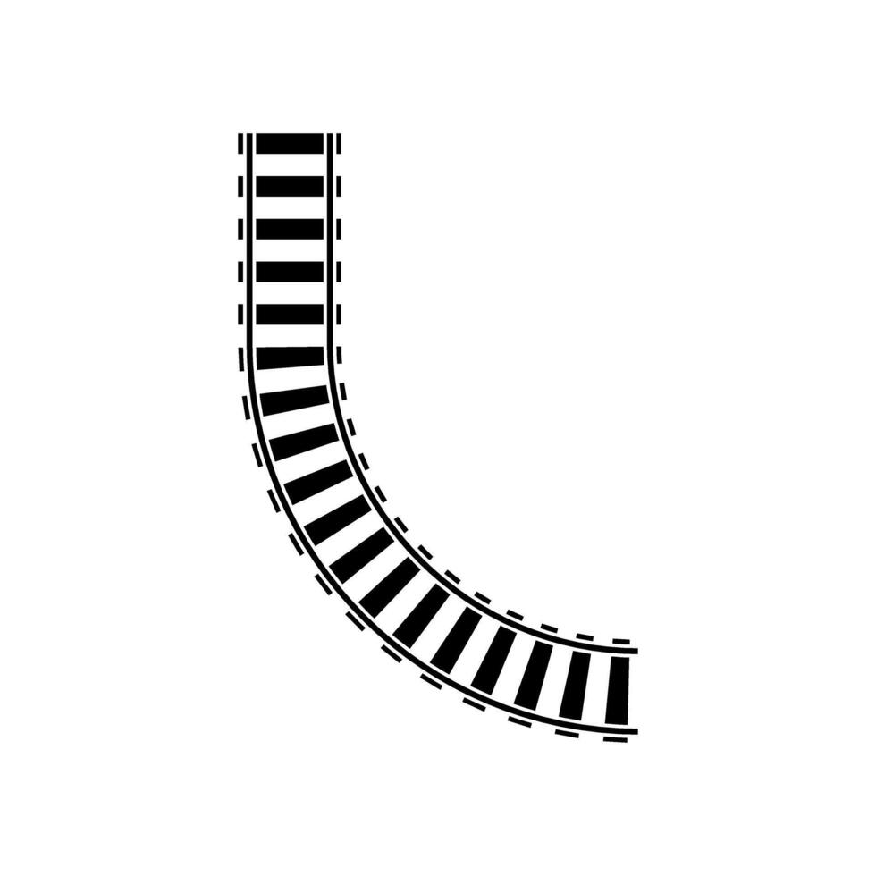 spoorwegen icoon . rails illustratie teken. trein symbool. locomotief logo. vector