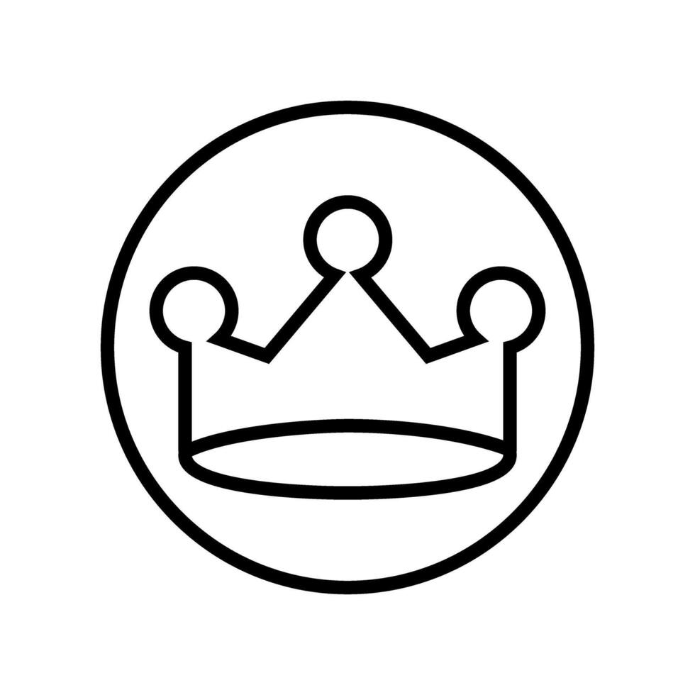 kroon pictogrammen. Koninklijk kroon illustratie symbool. koning logo of teken. vector