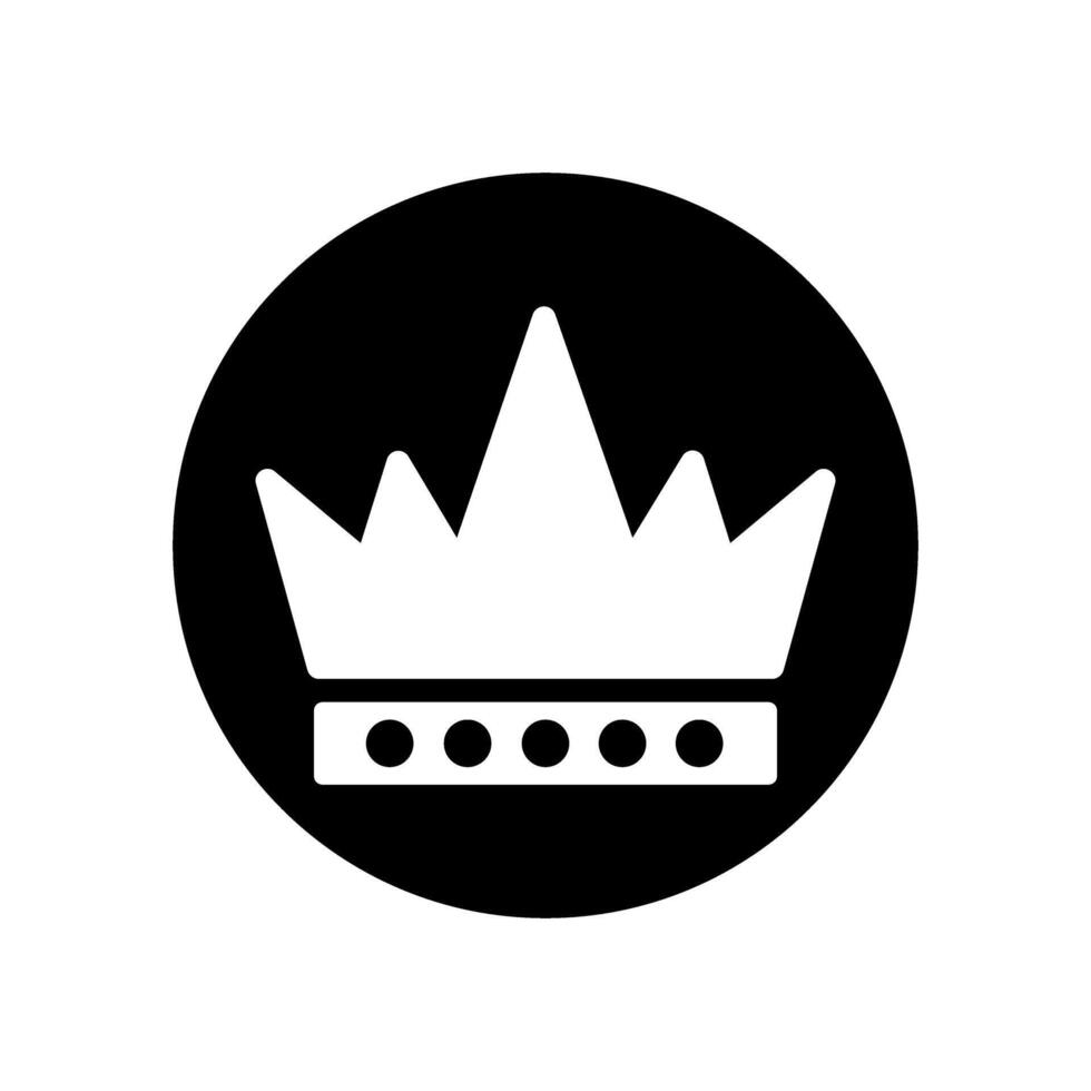 kroon pictogrammen. Koninklijk kroon illustratie symbool. koning logo of teken. vector