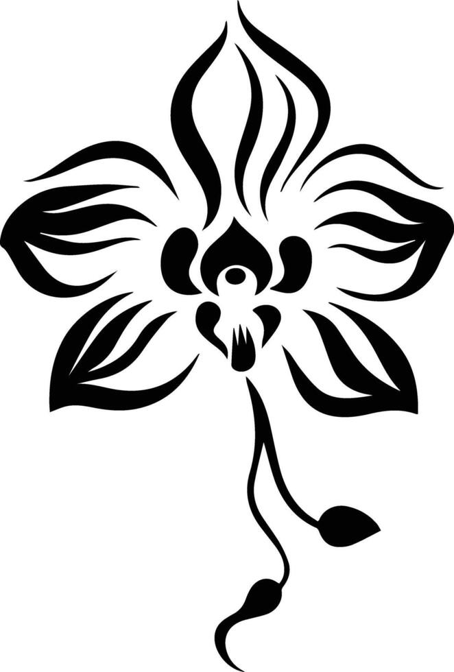 silhouet zwart bloem voorraad foto vector