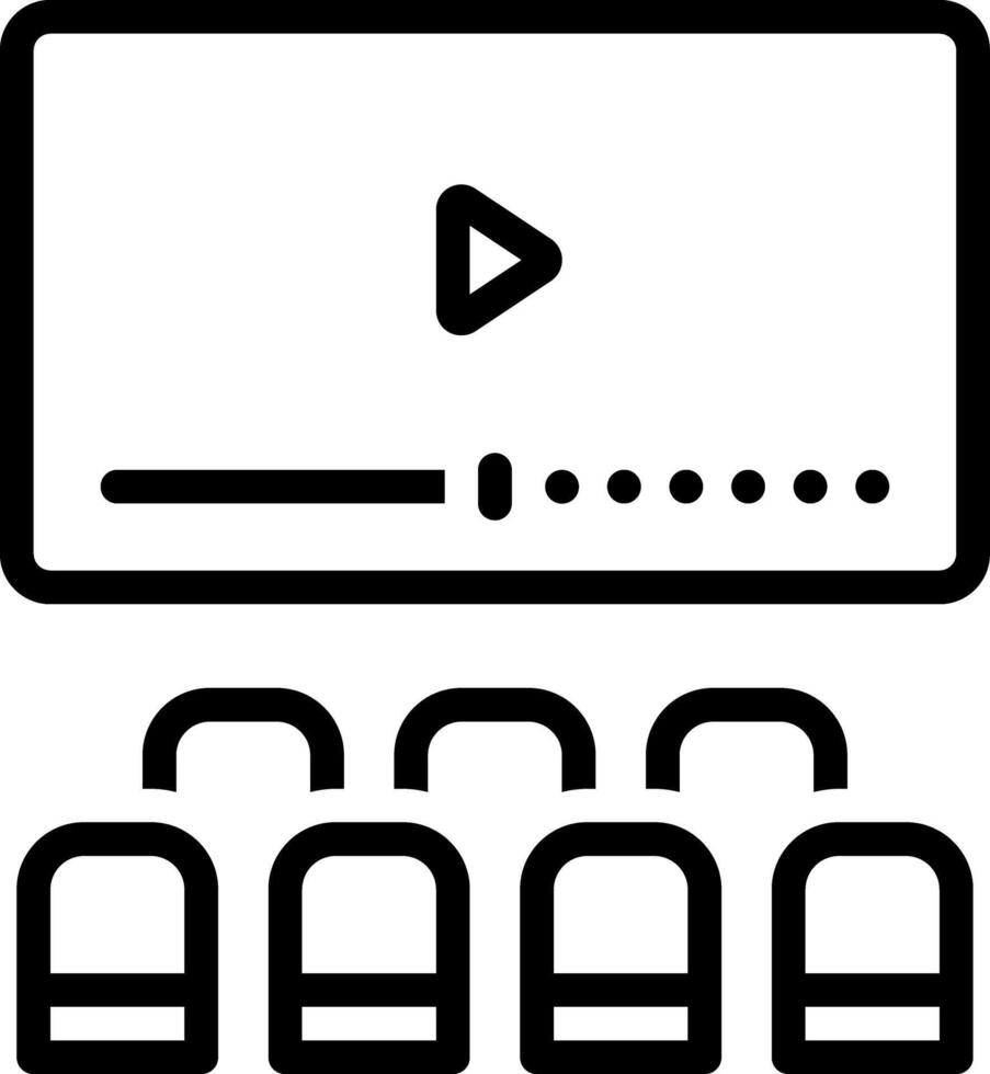 zwart lijn icoon voor interval vector