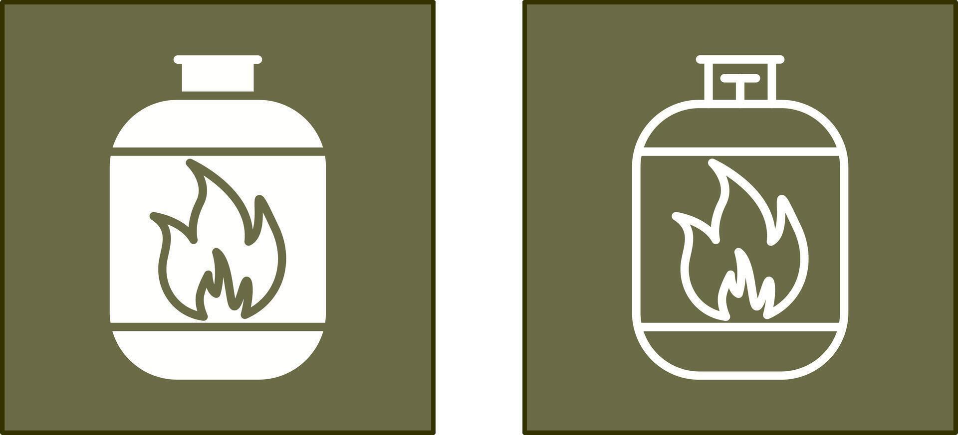 gasfles pictogram vector