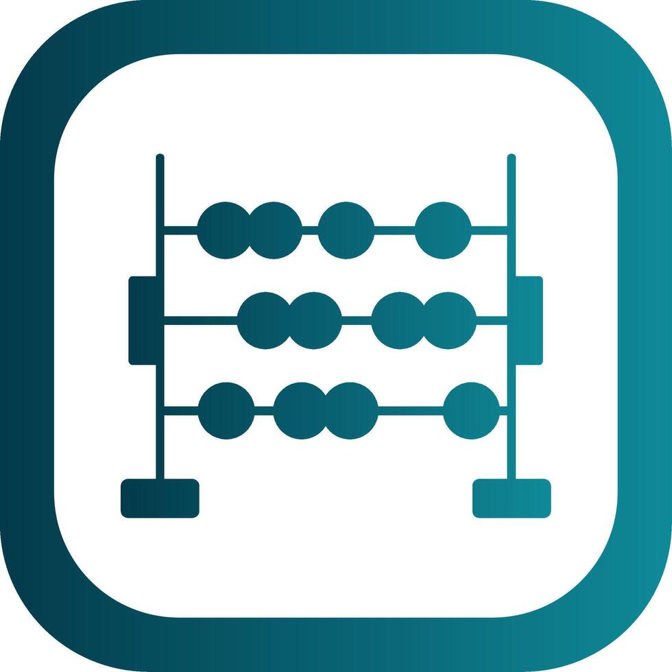 telraam glyph helling ronde hoek icoon vector