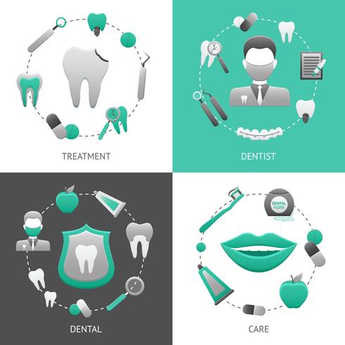 Tandheelkundige ontwerpconcept vector