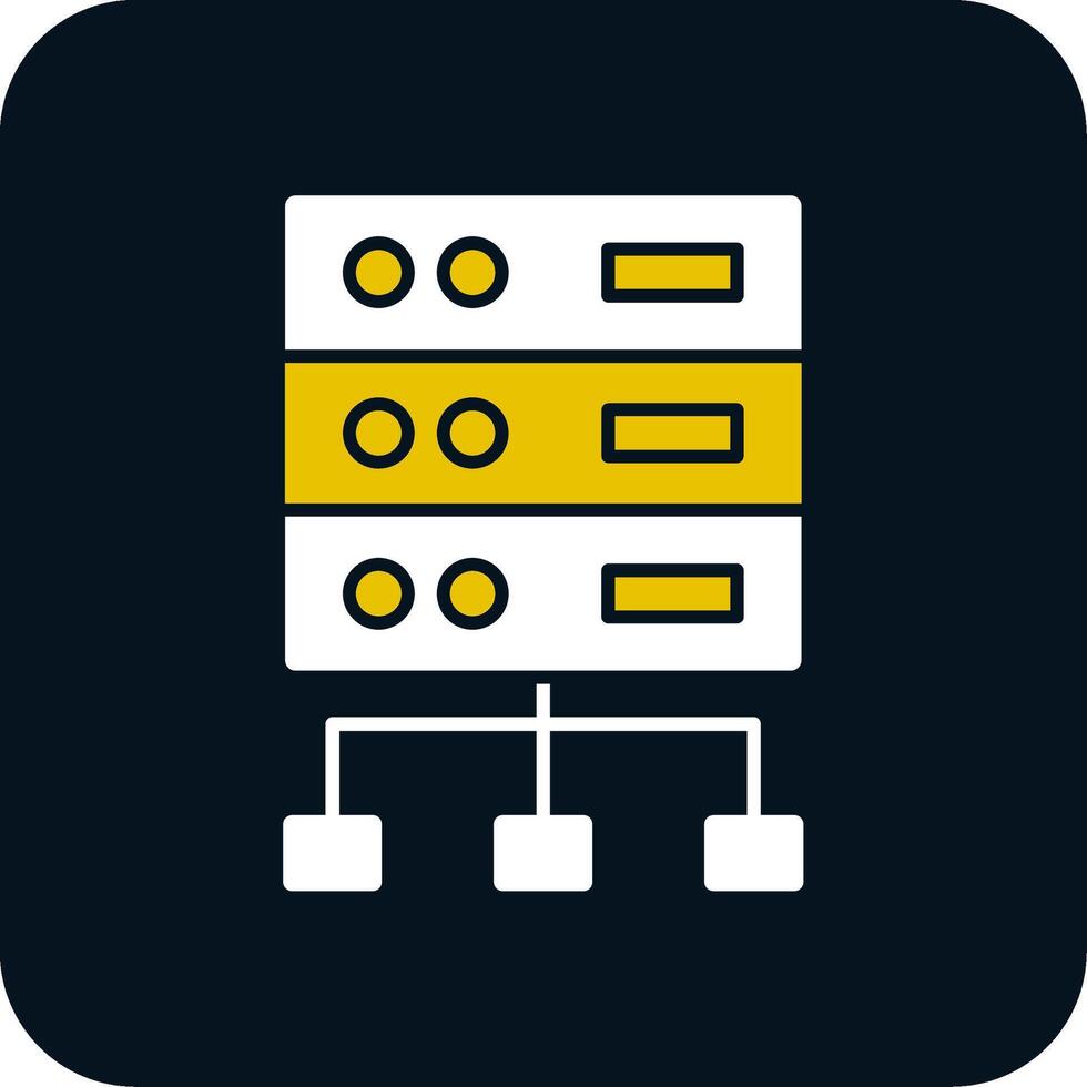 gestructureerd gegevens glyph twee kleur icoon vector