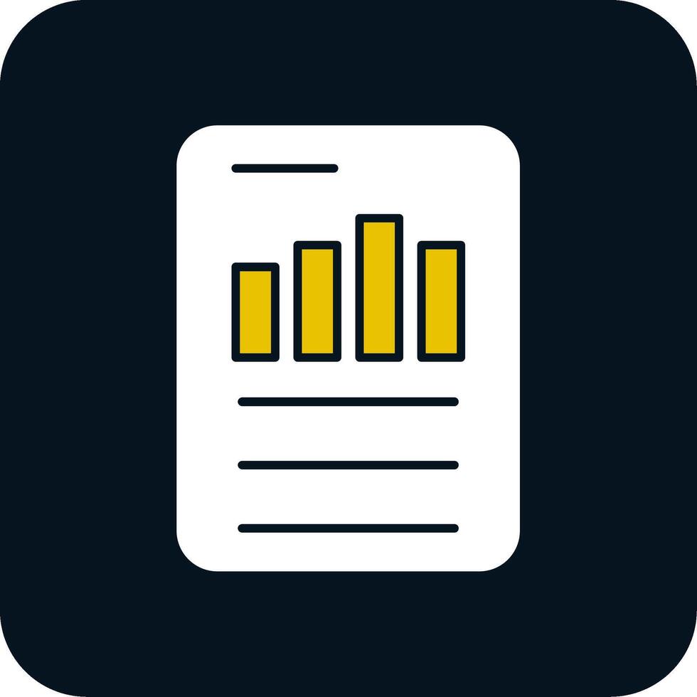 rapport glyph tweekleurig pictogram vector