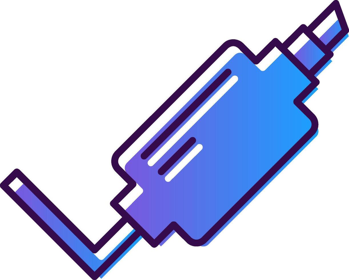 uitlaat pijp helling gevulde icoon vector