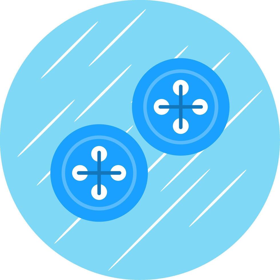 toetsen vlak blauw cirkel icoon vector