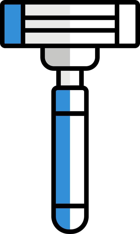 scheermes gevulde voor de helft besnoeiing icoon vector