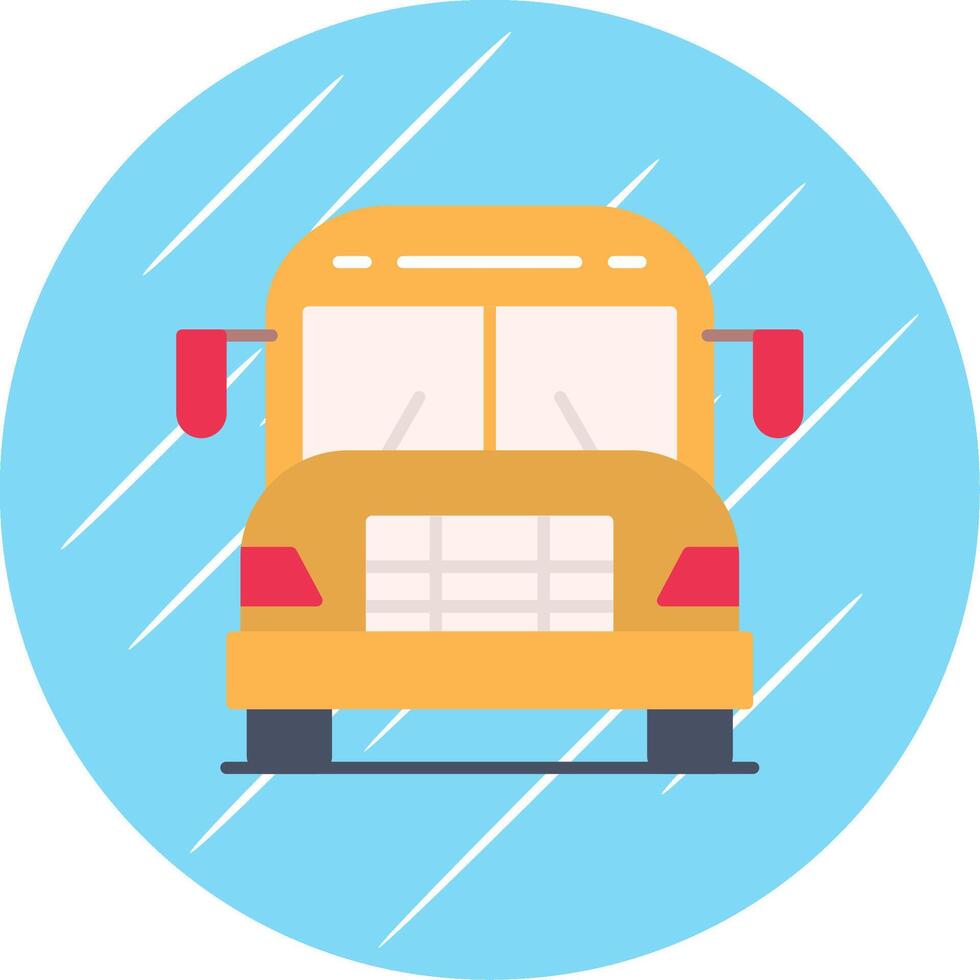 school- bus vlak blauw cirkel icoon vector