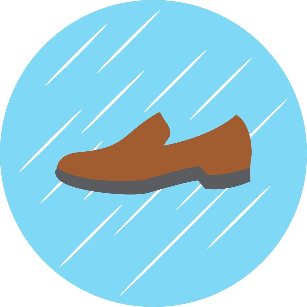 schoenen vlak blauw cirkel icoon vector