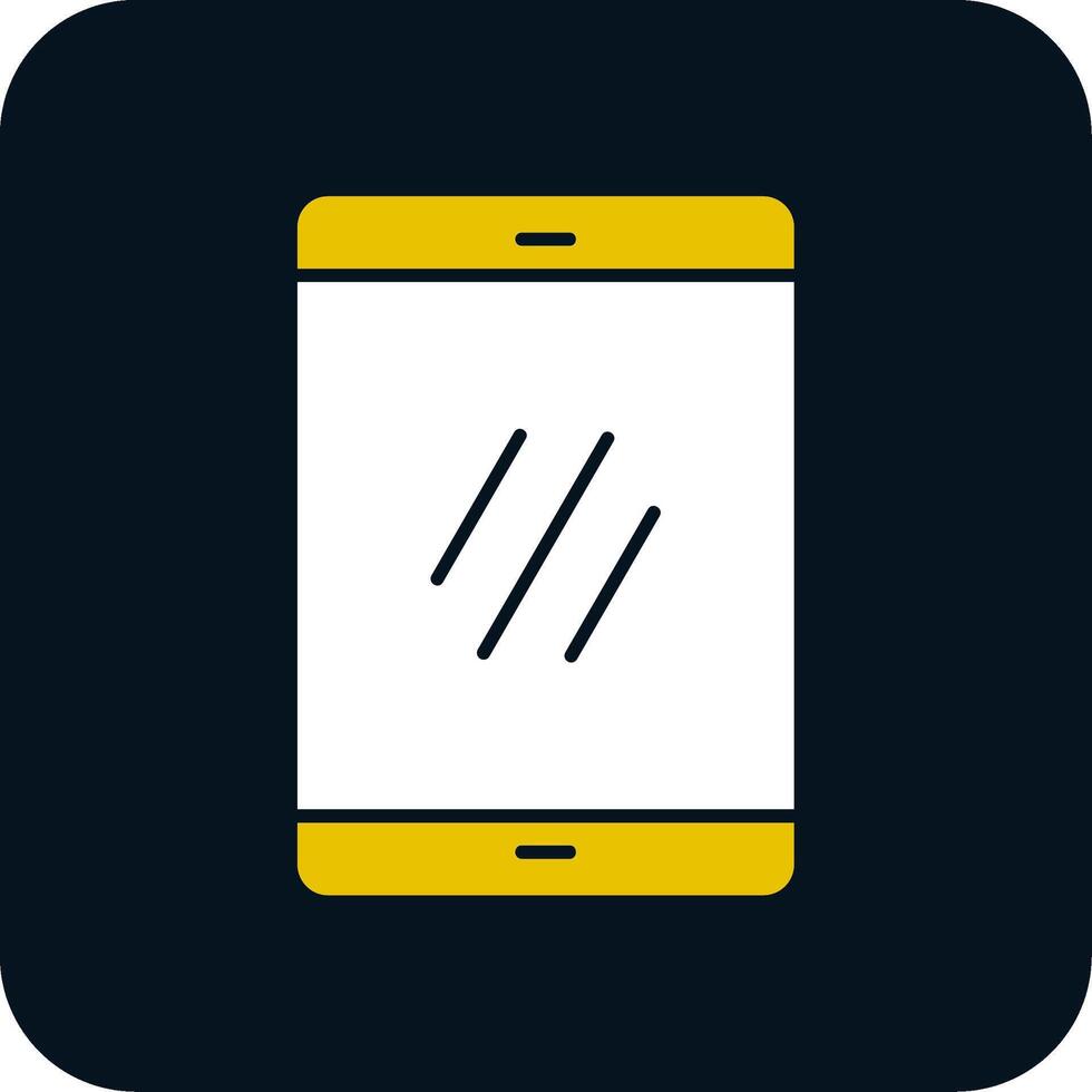 smartphone glyph twee kleuren icoon vector