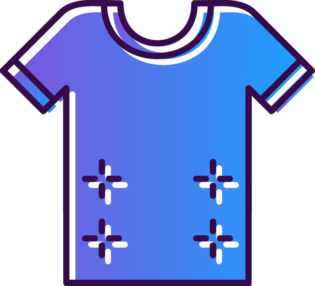 overhemd helling gevulde icoon vector