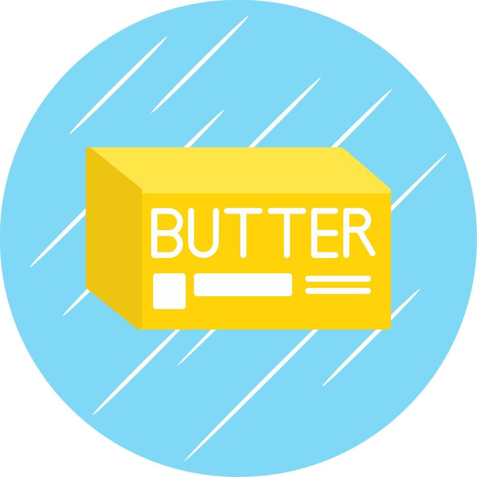 boter vlak blauw cirkel icoon vector