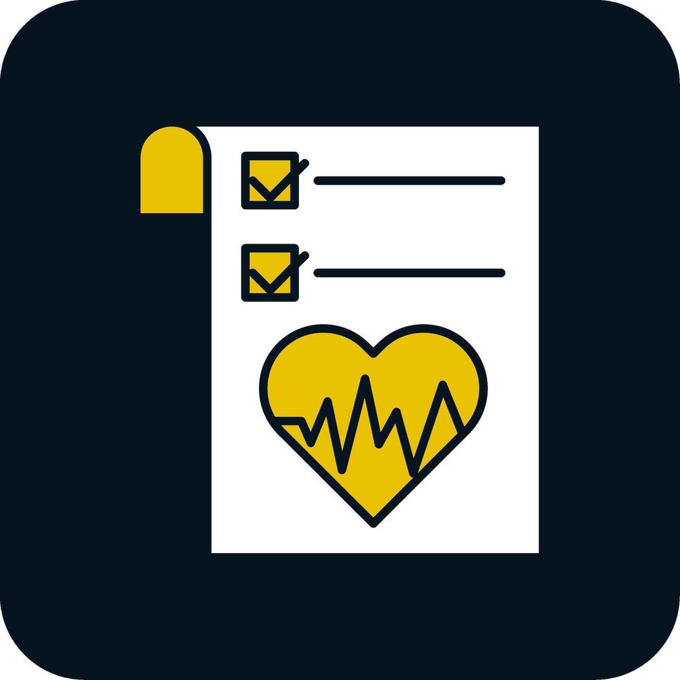 Gezondheid diagram glyph twee kleur icoon vector