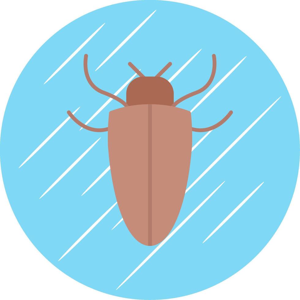 insect vlak blauw cirkel icoon vector