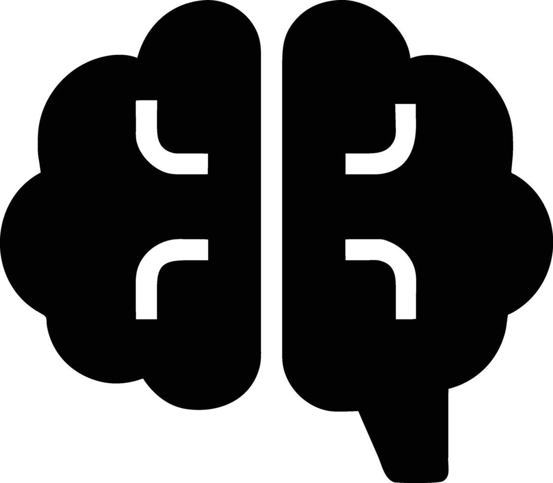 hersenen icoon ontwerp, grafisch hulpbron vector