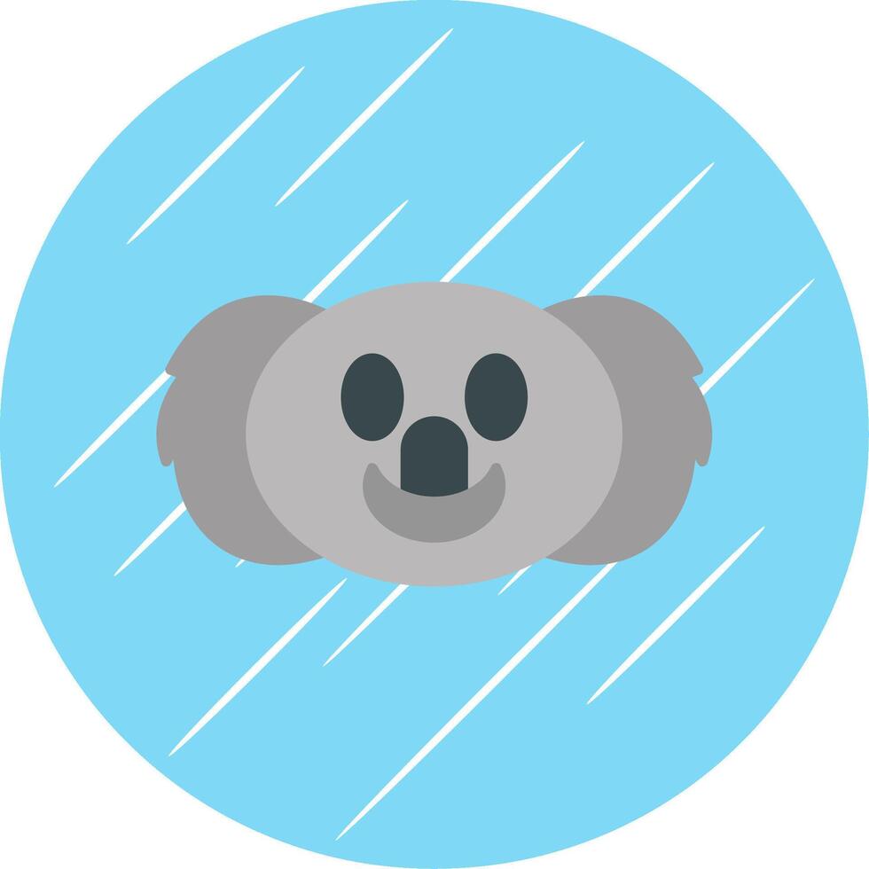 koala vlak blauw cirkel icoon vector