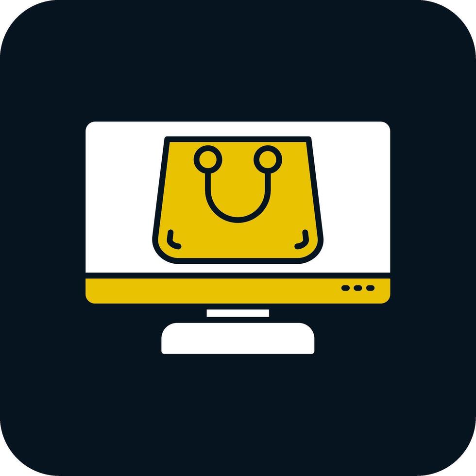 e-commerce glyph tweekleurig pictogram vector